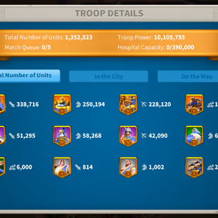 64M - Vip 15 - 13  Commanders - 42 Passport  - 21k Gems - 1 Skin - Image 4