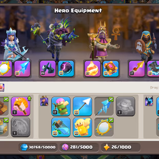 Th18 Almos Max [India Local] | Hero-102-105-75-55 | Equipment-11-Epic Almost Max [50-percent Discount Shop] | XP-264  |  - Image 5
