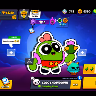 34 TITLES | 210 GEMS | 362 SKINS | 61.200 TROPHY | 99 BRAWLERS | 51 HYPERCHARGED | 65 MAXED BRAWLERS | 26 PRESTIGE - Image 2