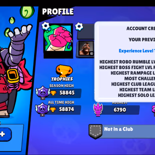 11.11 PIN | HEROINE BIBI | 279 SKINS | 58.800 TROPHY | 96 BRAWLERS | 21 HYPERCHARGED | 24 MAXED BRAWLERS | 1 BUFFIES - Image 6