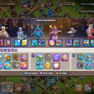 🔥4 HERO MAX - 4600 STARS WAR - MAX - TH:18🔥 - Lvl:262 - BK:105 - AQ:105 - PC:94 - GW:80 - RC:55 - BEST SELECT - Image 7