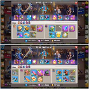 🔥XP 251!TH 18 NEAR MAX🔥HEROS:105-105-95-80-55!MAX WALLS!7 EPIC MAX!PET MAX!INSTANT DELIVERY  - Image 4