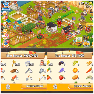 LEVEL 62 | 4000 BARN & 1000 SILO | FULLY FILLED TOOLS & MATERIALS | 3.5M COINS & 452 DIAMONDS | FULL ACCESS | IOS/ANDROI - Image 2
