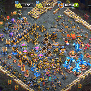 ELECTRO 33 💎36 EQUIPMENT 💎 HIGH DEFENSE TH 18 [] 92-105-68-80-51-7 HEROES -  SCENERY- RENAME 1K -INSTANT AVAILABLE  - Image 3