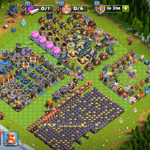 RR💥XP-252 | TH 18 [ DEFENCE/200 WALL'S ] MAX💥6X HERO MAX 105/105/95/80/55/25 | 9 EPIC MAX 3 EPIC LV-20 ALL 16 EPIC EQ - Image 1