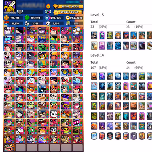 🍀 98 MAX || 373 SKINS 🏆 63 ACTIVE HYPERCHARGED || WITH CLASH ROYALE LVL63 || 98000 TROPHIES || - Image 1