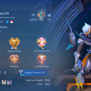 ML  587 Legend Granger Star Hayabusa 19 Dulex dragon shiryu Chou pegasus Badang Gaara Vale Epic Grock 3 emblem max - Image 4