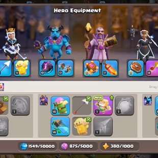  TH 17 !! ( Legendary Scenery ) ! TH16 Max Walls ! Heroes K-95 AQ-99 MP-80 GW-70 RC-46 ! Namechange 1000 ! 4 Epics - Image 7