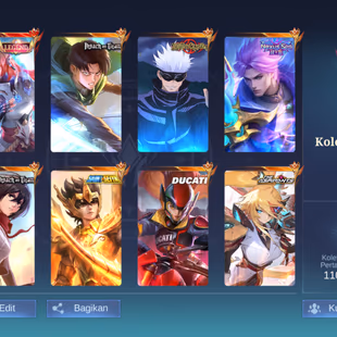 EC106|LV 105|HERO 131|SKIN 329|EXALTED III|ALL EMBLEM MAX|GUINEVERE LEGEND|2 AOT (FANNY,MARTIS)|IRITHEL DUCATI|XAVIER GO - Image 1