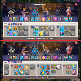 🎯COMBO ACCT  TH18 HIGH 🔥 WITH SUPER CR ACCT/ HIGH HERO 75/99/55/50/47 / 7 | HIGH EQUIPMENT | 5000 TROPHIES  | INSTANT - Image 7
