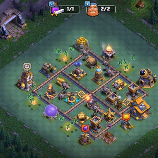 🔥TH 18 NEAR MAX🔥BK 100 AQ 100 MP 64 GW 63 RC 50 || GOOD HERO EQUIPMENT || FREE NAME CHANGE || 8 HERO SKIN - Image 8