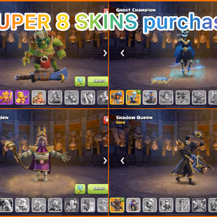🎯SUPER TH17 MAXED / HIGH LEVEL ACCOUNT 👹 28 EQUIPMENT | SUPER 8 HERO SKINS | LEVEL 18 MAX WALLS | INSTANT - Image 6