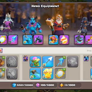 💠5x HEROS -WALLS MAX!XP 239💠TH 17 NEAR MAX!HEROS:100-100-90-75-50!NC YES!NEAR MAX DEFANCE!GREAT TROOPS!RAPID DELIVERY - Image 6
