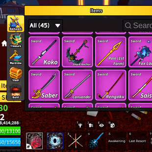 Blox Fruits Lv.2642 | Kitsune PERM + Buddha PERM + Portal PERM | Dark Blade + CDK + TTK | Human | Sanguine Art | Second  - Image 4