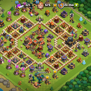 🔥EPIC EB-MAX!FB-26!SB-20🔥700 CWL MEDALS!XP 250!TH 17!HERO:71-94-60-44-45!NC YES!WALLS MAX TH 16! STRONG DEFENCE  - Image 1