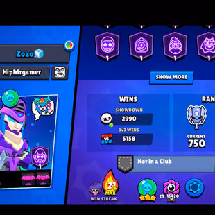 276 SKINS | 54.700 TROPHIES | 101 BRAWLERS | 23 HYPERCHARGE | 36 MAX | 24 PRESTIGE | 2 BUFFIES - Image 6