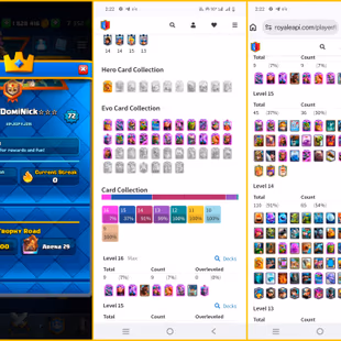 🔥[ 110 MAX CARDS ] 🔥XP 72 - KT 15 - ALL 121 CARDS [ 23 EVO ] 9 X LVL 16 - 36 X LVL 15 - 65 LVL 14 - 12000 TROPHY -A907 - Image 2