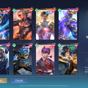BIG DISCOUNT || MEGA -2 || GUSION FULL SET||  LEGEND-3 || GRAND-20 || EXQUISITE -21 || SKINS 555 || HEROS 131 || ALL MAX - Image 3
