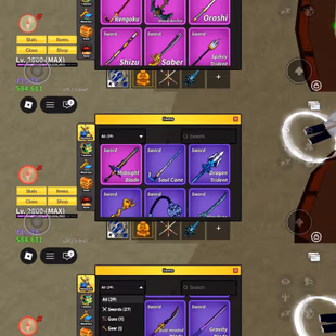 iOS/Android - Global - Level 2800 (MAX) - Money 84K - Swords 27 - Guns 11 - Fruits 23 - Code987 - Image 6