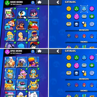 48K Trophies LVL195 | 98/100 Brawlers | 26 Max Brawlers - 14 Hypercharges | 214 Skins | 603 Pins | 328 Icons | 165 Spray - Image 6