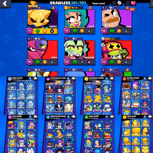 100k TROPHIES⭐MACHERINO PIN🌟73 MAX POWER BRAWLER | 101 BRAWLER UNLOCK | 51 HYPERCHARGE | 344 SKIN | INSTANT DELIVERY - Image 5