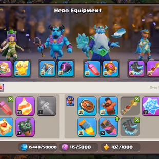[29000GEMS]🚀SUPERIOR TH18 NEAR MAX🚀HEROS LVL 105-103-80-80-55-10 | WAR ARENA SCENERY | NC AT 500| 12 HEROS SKINS | - Image 4