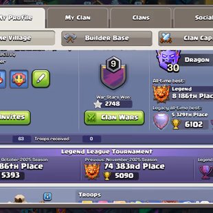 💙 FULL MAXED PROFILE💙TH-18 FULL MAX DEFENCE | 34/35 EQUIPMENT MAXED | 7X RARE SCENRY | 280 CWL MEDAL | DRAGON SKIN SET - Image 3