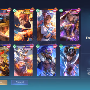 PL569|Lvl 59|EXALTED IV|ALL EMBLEM MAX|334 SKIN|FRANCO LEGEND|3 COLLECTOR(YSS,TERIZLA,BADANG)|2 ASPIRANTS(LAYLA,CHANGE)| - Image 6