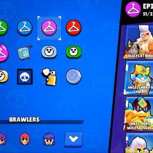  STAR BUSTER SHELLY SKIN 75 Brawlers 6 Hypercharged 10 TOTAL MAX 21000 Trophies  150 Skins  Mythic Skins  I - Image 8