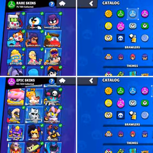 51K Trophies LVL146 | 97/100 Brawlers | 29 Max Brawlers - 18 Hypercharges | 220 Skins | 623 Pins | 345 Icons | 168 Spray - Image 6