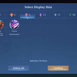 MLBB | Nurungji | LVL 49 | ONIMUSHA COMMANDER ALPHA | EPIC HAWKWATCH KARRIE | HERO 83 | SKINS 143 | FULL EMBLEMS - Image 4
