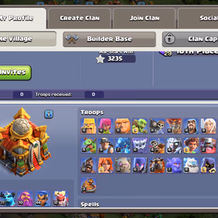 Th16 [War Arena]-[BH-10 Full Maxed | Hero-85-95-70-45 | Equipment-16-Epic Almost Max | [9k-Gems] | XP-241 | Wall Max | N - Image 3