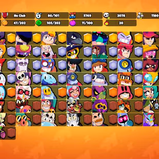 30K Trophies LVL188 | 80/101 Brawlers | 9 Max Brawlers - 3 Hypercharges | 103 Skins | 390 Pins | 222 Icons | 98 Sprays - Image 2