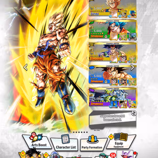 D837-IOS+Android-2 UL(SS Goku Red Star+Majin Vegeta Red Star)+19 Legends Limited+Good Equipment+Bardock Zenkai+God Goku - Image 1