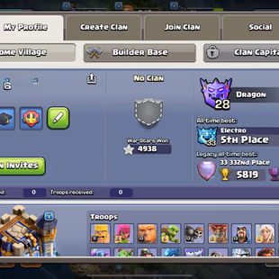 RARE 2016😱MAX HERO n PET n GUARDIAN 🤯 4938 WWS - TH 18 - 278 XP - 16K CUPSBH MAX - 2600 MEDAL - 25 EQUIPMENT MAX  - Image 3