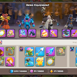 [EE87] 🌟RARE DOUBLE DRAGON STATUE🔥6HERO/LAB MAX [TH18 MAX] 15 EPIC ALMOST MAX | INGAME ALL ITEMS DISCOUNT AVAILABLE  - Image 8