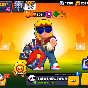 177 SKINS | 32.500 TROPHIES | 88 BRAWLERS | 12 HYPERCHARGE | 25 MAX | 4 PRESTIGE | 14 BUFFIES - Image 1
