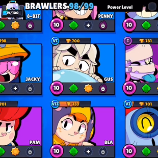 BEST OFFER | 81K TROPHY | 98/99 BRAWLER | 22X HYPEE | 27X MAX | LEFT ALL LEVEL-10 | 270X SKINS | 57-GEM | DELIVERY INSTA - Image 8