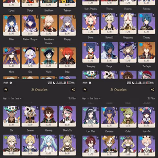 All Platform - EU - AR60 - 75 Character 27 5'Star - 11 Weapon 5'Star - Arlecchino - Lauma - Chasca - Varesa - Neuvillett - Image 5