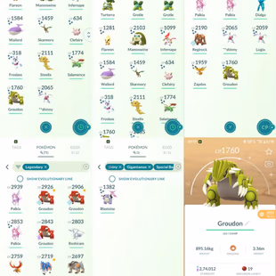 🔥2019 SHINY LEGENDARY GROUDON n LUGIA 💎 SHINY GMAX SBG BLASTOISE [] OLD 2017 SHINIES [] 8 SL [] LEVEL 50 [] RARE - Image 4