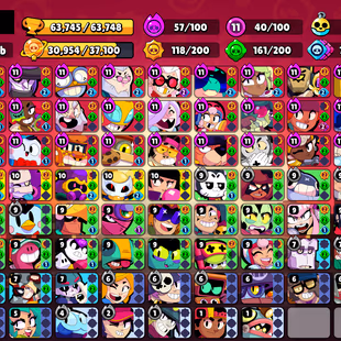 RARE MATCHERINO PIN | 373 SKINS | 63.700 TROPHY | 100 BRAWLERS | 37 HYPERCHARGED | 40 MAXED BRAWLERS | 30 PRESTIGE - Image 4