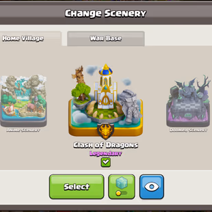 TH18 CLOSE MAX🔥2X DRAGON STATUS🔥10 SKINS SET TOTAL 70X SKINS!! 16X SCENERY ] PAID MANY STATUS!!MAX EQUIPMENT PAID SKIN - Image 5