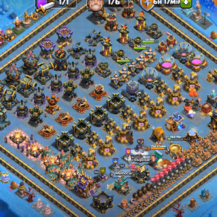 TH 17 FULLY MAX || WALLS MAX DEFENCE MAX || TROOPS MAX!  HEROS 100-100-73-75-50-5 || 22xHEROS SKINS || 13x EPICS HIGH LV - Image 1