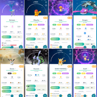 🔥SHINY MIMIKYU COSTUME PIKACHU 💎 15x SHINY LEGENDARY [] SHINY XERNEAS [] 180 LEGENDARY [] 144 SHINY [] LVL 52 - Image 3