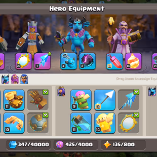 FULLY🔥 MAX TH-14🔥 [6EPIC-E.BOOT MAX-G.GAUNTLET-19-M.MIRROR-20] | HERO-85-85-60-60-30 | NOTHING LEFT FOR UPGRADE  - Image 7