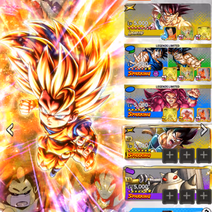  INSTANT GLOBAL [CNLT818] LR SS3 Goku (Mini) 8s + LR Bardock 14s + LF Goku&Bardock 12s + 17 LF - Image 1