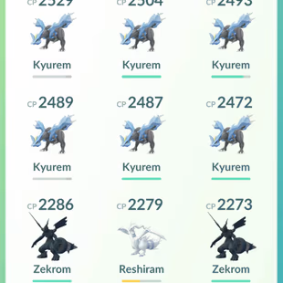 CAN MAKE SHINY FUSED KYUREM [] LEVEL 50 [] LEGENDARY 28 [] SHINY 21 [] POKEMON 111 [] RENAME AVAILABLE  [] CHEAPEST - Image 4