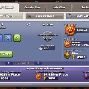 RARE🔥LEGEND RANK🔥TH18 CLOSE MAX!! LEGENDARY SCENERY!! SB/MAX MM/MAX AF/MAX FB/MAX HT/MAX RS/MAX EB/MAX FF/23 DC/23  - Image 5