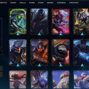 SEVER [ EUW ] - 118 LVL  - UNRANK - 303 SKINS - 150 CHAMP [ 465 BE - 10 RP ] - FULL ACCESS  - Image 6
