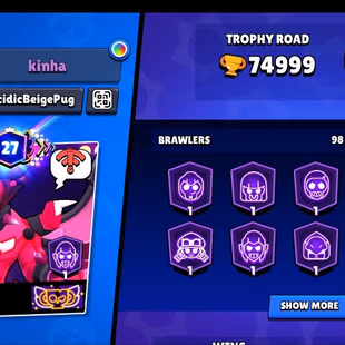 74999 TROPHY || MATEORIC FAME 1 || 398 OP SKINS || 97 HYPERCHARGES || 98 TOTAL MAX || OP OP BRAWLS || INSTANT DELIVERY - Image 4